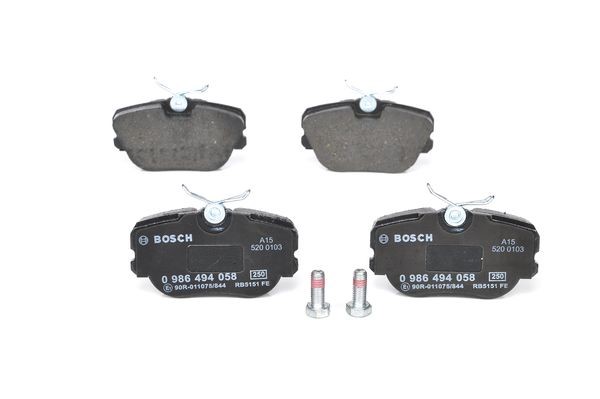 Bromsbeläggsats, Framaxel Bosch 0 986 494 058 BOSCH