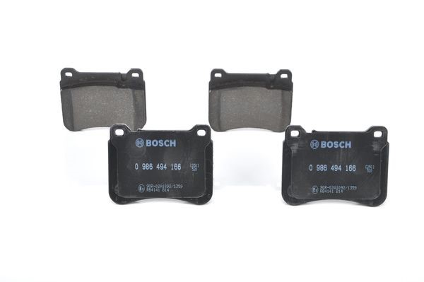 Bromsbeläggsats, Framaxel Bosch 0 986 494 166 BOSCH