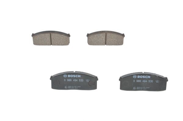 Bromsbeläggsats, Framaxel Bosch 0 986 494 530 BOSCH