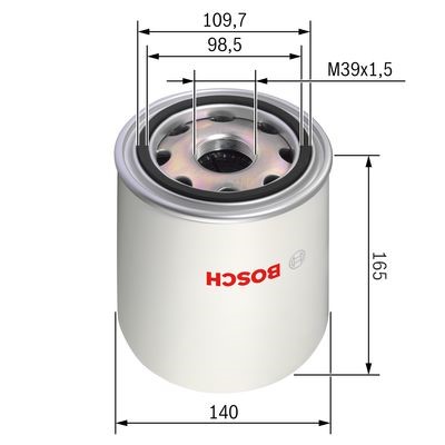 Lufttorkarpatron, kompressorsystem Bosch 0 986 628 250 BOSCH Lufttorkarpatron, kompressorsystem Bosch 0 986 628 250 BOSCH