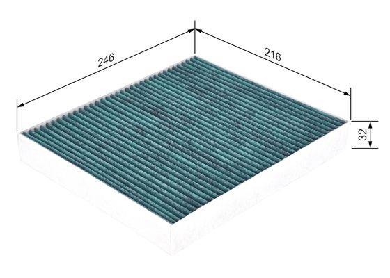 Kupefilter Bosch FILTER+ 0 986 628 504 BOSCH