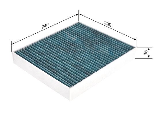 Kupefilter Bosch FILTER+ 0 986 628 506 BOSCH