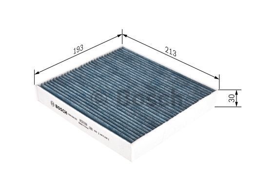 Kupefilter, Fram Bosch FILTER+ 0 986 628 523 BOSCH