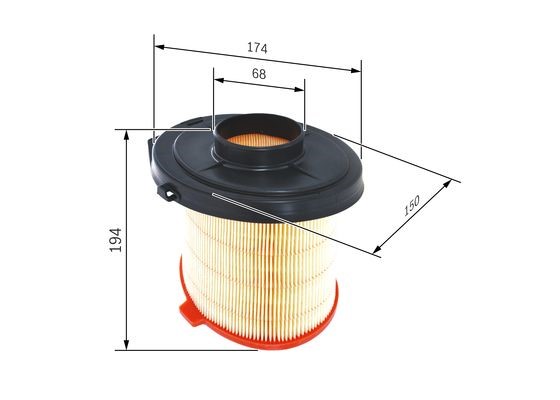 Luftfilter Bosch 1 457 429 908 BOSCH