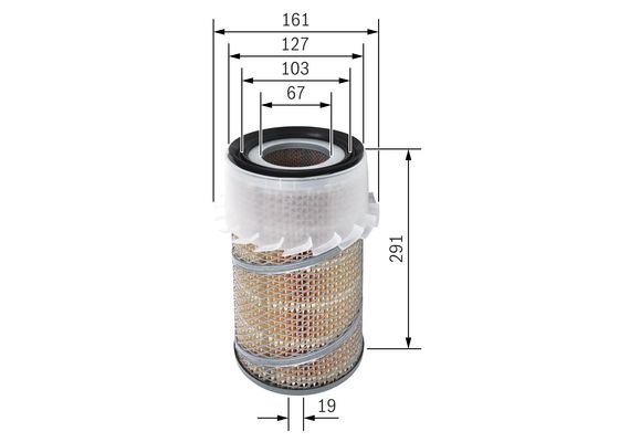 Luftfilter, Bak Bosch 1 457 429 933 BOSCH