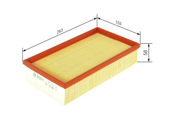 Luftfilter Bosch 1 457 433 266 BOSCH Luftfilter Bosch 1 457 433 266 BOSCH