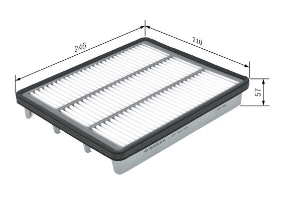 Luftfilter Bosch 1 457 433 580 BOSCH Luftfilter Bosch 1 457 433 580 BOSCH