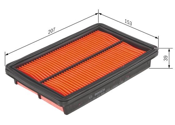 Luftfilter Bosch 1 457 433 961 BOSCH Luftfilter Bosch 1 457 433 961 BOSCH
