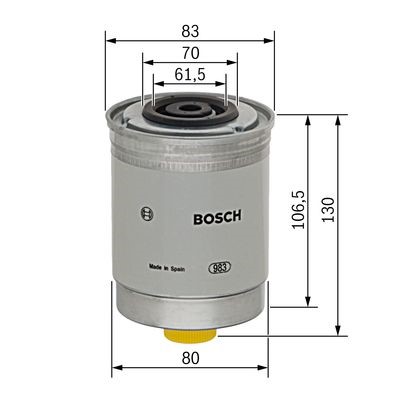 Bränslefilter Bosch 1 457 434 103 BOSCH