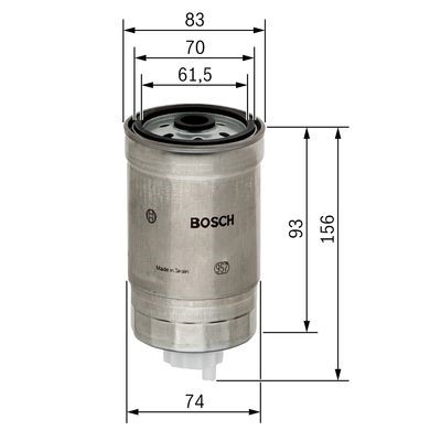 Bränslefilter BOSCH