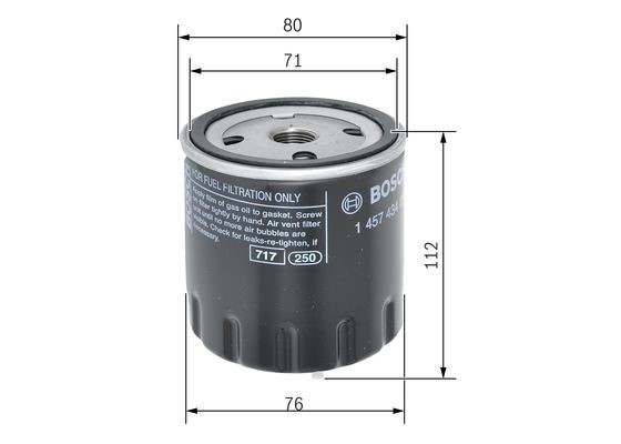 Bränslefilter Bosch 1 457 434 291 BOSCH