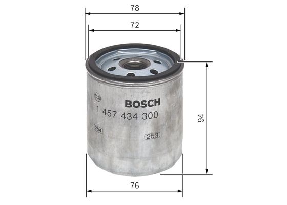 Bränslefilter Bosch 1 457 434 300 BOSCH