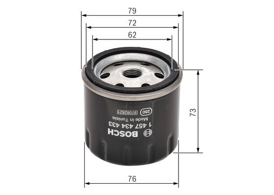 Bränslefilter Bosch 1 457 434 433 BOSCH