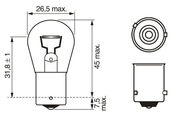 Glödlampa BOSCH Magic Effect BL PY21W BAU15s, Fram BOSCH