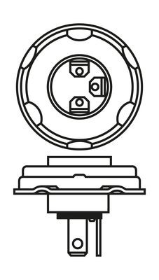 Halogenlampa BOSCH Pure Light WS R2 (bilux) P45t BOSCH Halogenlampa BOSCH Pure Light WS R2 (bilux) P45t BOSCH