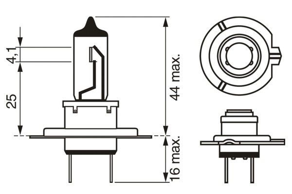 Halogenlampa BOSCH H7 PX26d 12V Bosch 1 987 302 077 BOSCH