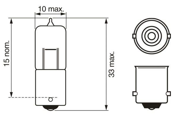 Glödlampa, parkeringsljus BOSCH