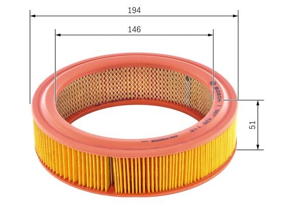 Luftfilter Bosch 1 987 429 115 BOSCH Luftfilter Bosch 1 987 429 115 BOSCH
