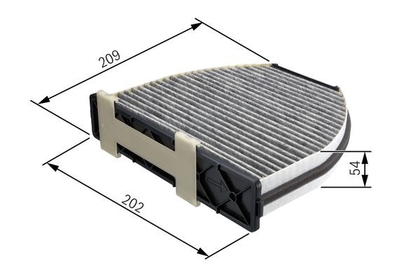Kupefilter Bosch 1 987 432 001 BOSCH