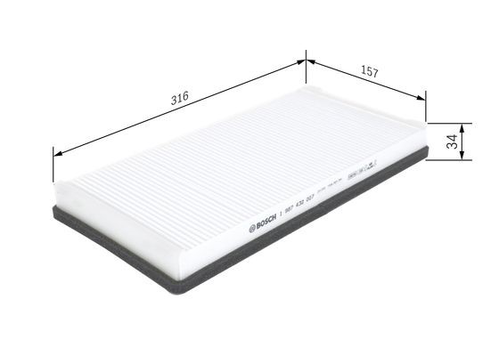Kupefilter Bosch 1 987 432 007 BOSCH