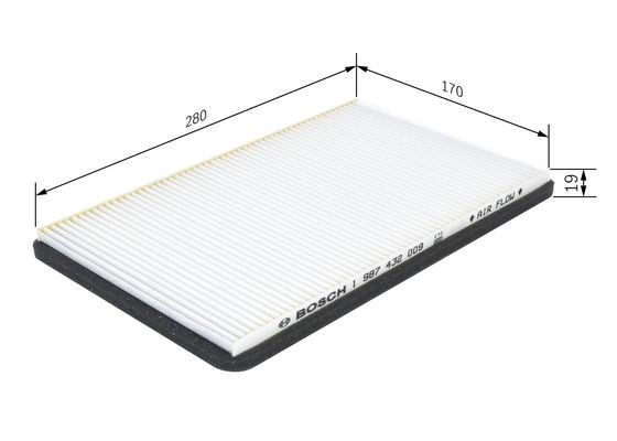 Kupefilter Bosch 1 987 432 009 BOSCH