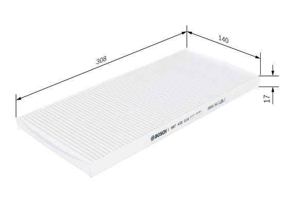 Kupefilter Bosch 1 987 432 019 BOSCH