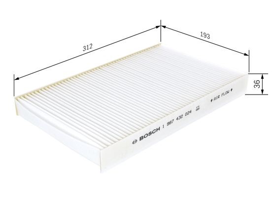 Kupefilter Bosch 1 987 432 024 BOSCH