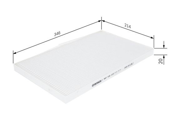 Kupefilter Bosch 1 987 432 033 BOSCH