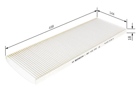 Kupefilter Bosch 1 987 432 042 BOSCH