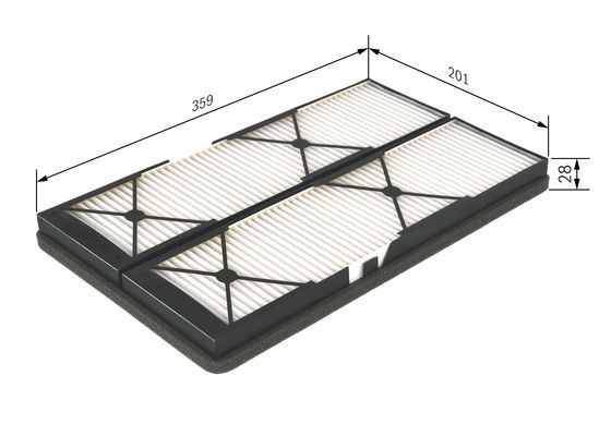 Kupefilter Bosch 1 987 432 044 BOSCH