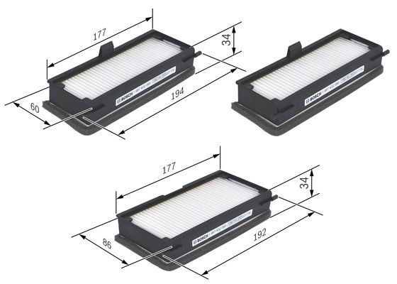 Kupefilter Bosch 1 987 432 060 BOSCH