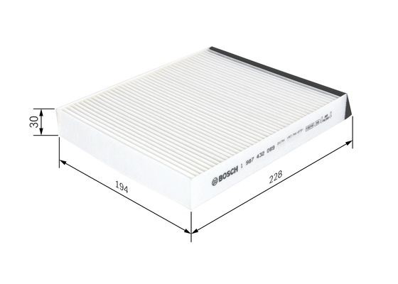Kupefilter Bosch 1 987 432 069 BOSCH