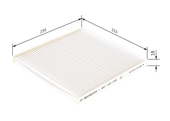 Kupefilter Bosch 1 987 432 090 BOSCH