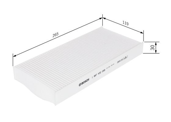 Kupefilter Bosch 1 987 432 095 BOSCH