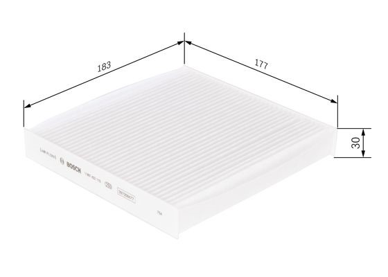 Kupefilter Bosch 1 987 432 115 BOSCH