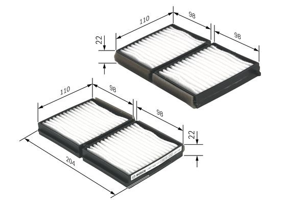 Kupefilter Bosch 1 987 432 117 BOSCH