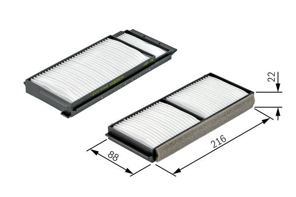Kupefilter Bosch 1 987 432 163 BOSCH