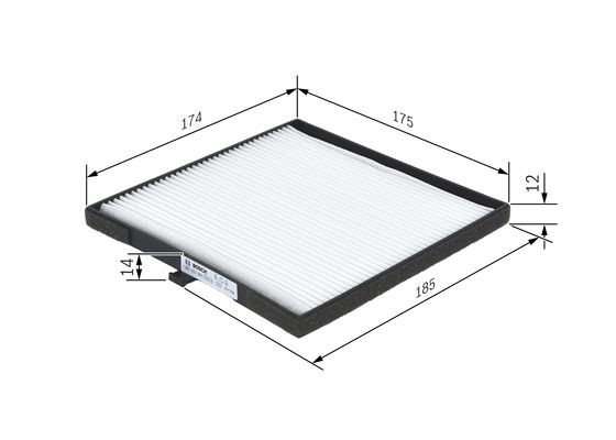 Kupefilter Bosch 1 987 432 164 BOSCH