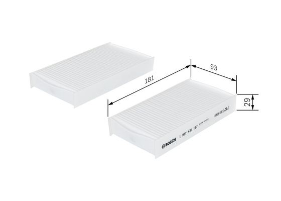 Kupefilter Bosch 1 987 432 167 BOSCH