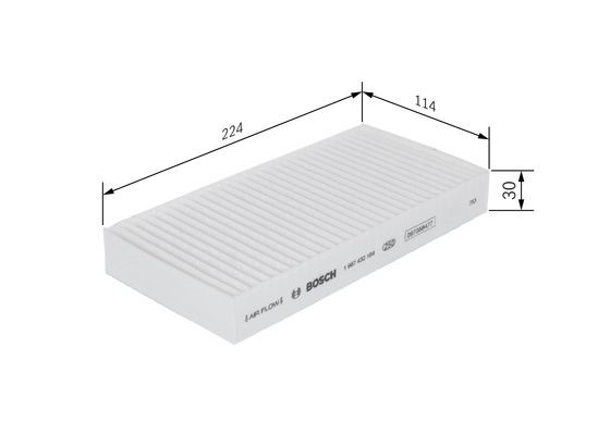 Kupefilter Bosch 1 987 432 184 BOSCH