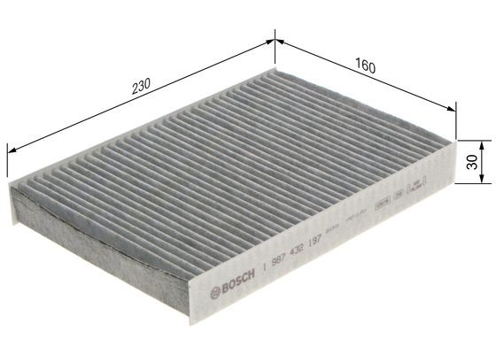 Kupefilter Bosch 1 987 432 197 BOSCH