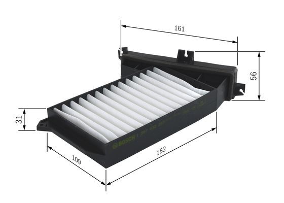 Kupefilter Bosch 1 987 432 207 BOSCH