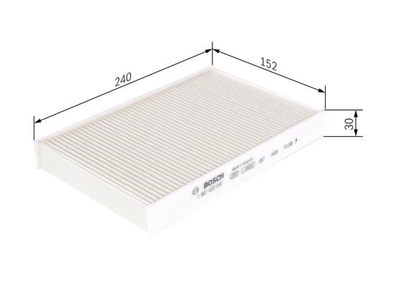Kupefilter Bosch 1 987 432 247 BOSCH