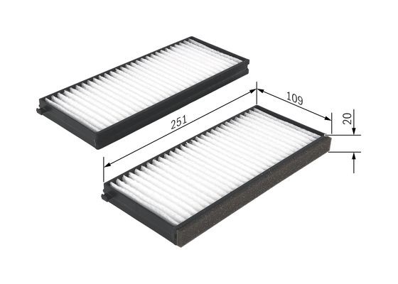 Kupefilter Bosch 1 987 432 260 BOSCH