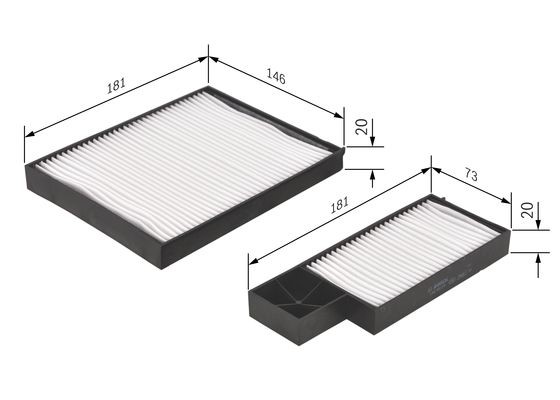 Kupefilter Bosch 1 987 432 276 BOSCH Kupefilter Bosch 1 987 432 276 BOSCH