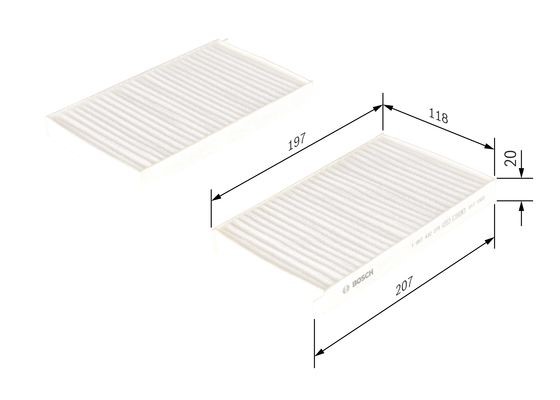 Kupefilter Bosch 1 987 432 278 BOSCH Kupefilter Bosch 1 987 432 278 BOSCH