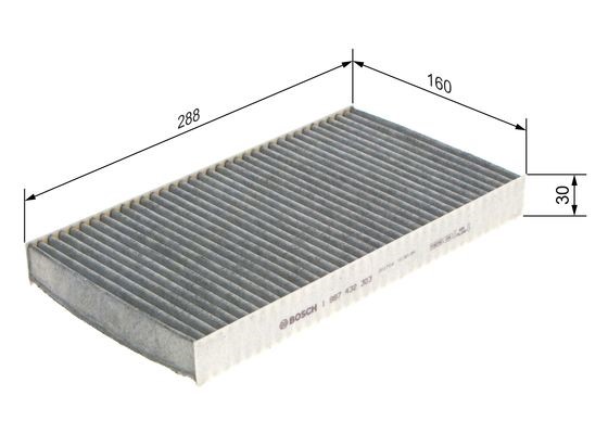 Kupefilter Bosch 1 987 432 303 BOSCH