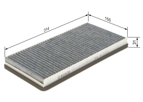 Kupefilter Bosch 1 987 432 307 BOSCH