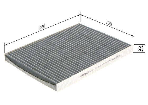 Kupefilter Bosch 1 987 432 312 BOSCH