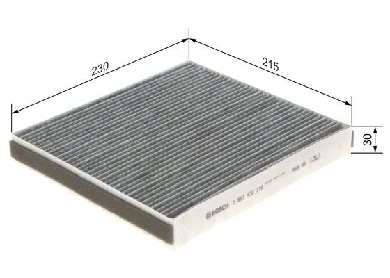 Kupefilter Bosch 1 987 432 319 BOSCH